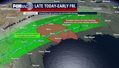 Houston weather: Flood watch Thursday afternoon into Friday morning; heavy rain, storms