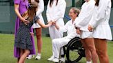 Princess Charlotte makes a Pinky promise with Lucy Shuker at Wimbledon