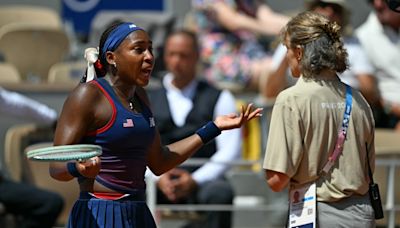 Olympic tennis fans rallied behind a teary-eyed Coco Gauff after a bad call led to heated exchange with umpire