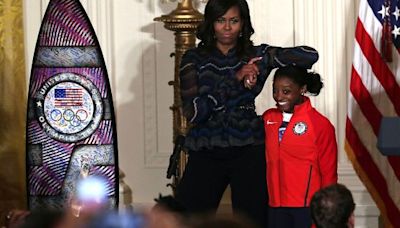 Michelle Obama Defends Simone Biles, Jordan Chiles After Marlon Humphrey Slams Olympic Bow As ‘Disgusting’