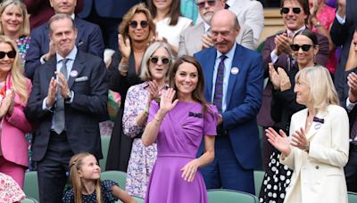 Princess Kate 'glad to be back' at Wimbledon as she brings Charlotte along