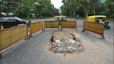 2 weeks on, cave-ins on Ashoka Road in Delhi remain unfixed