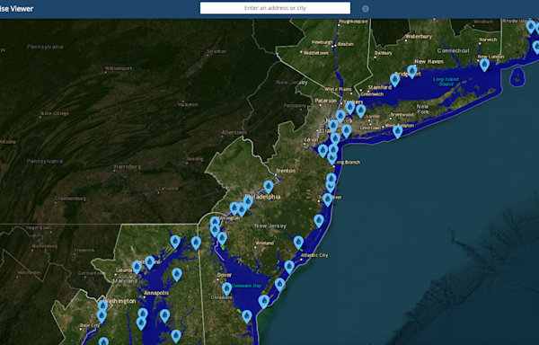 Which New Jersey towns will sink under water from sea level rise? Find out on this map