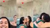 Michelle Rodríguez y su novia comparten beso desde el jacuzzi