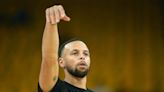 Watch: Steph Curry, Jordan Poole hit shots from logo in Boston at practice before Game 3 of NBA Finals