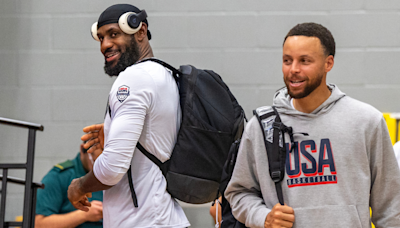 Watch Steph Curry tell LeBron James he'll be flag bearer for Team USA at Paris Olympics: 'You got that honor'
