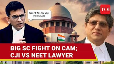 'Won't Allow You To Dictate': Ugly Scenes In SC As CJI Clashes With NEET Lawyer | Watch