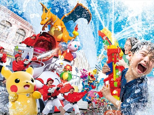 日本環球影城夏季潑水遊行復活！黛西公主、暴鯉龍首登場 從花車上也會噴水花