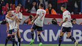 2-0. Lozano y Bentancourt ponen al Nacional uruguayo junto a River en la cima del grupo H de la Libertadores