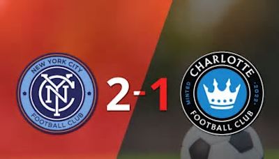 New York City FC voltea el marcador y triunfa 2 a 1 ante Charlotte FC