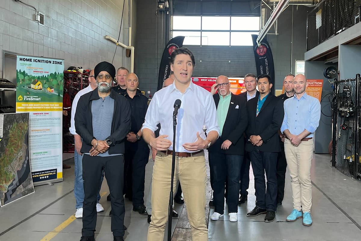 ‘It is likely to be a bad forest fire season:’ Prime Minister visits Okanagan