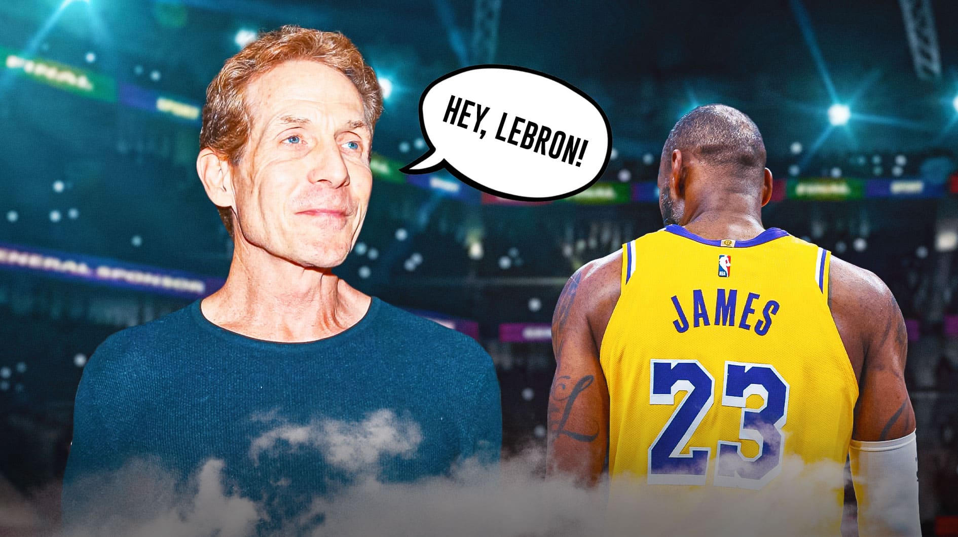 Skip Bayless trolls Lakers' LeBron James with random Michael Jordan jersey picture