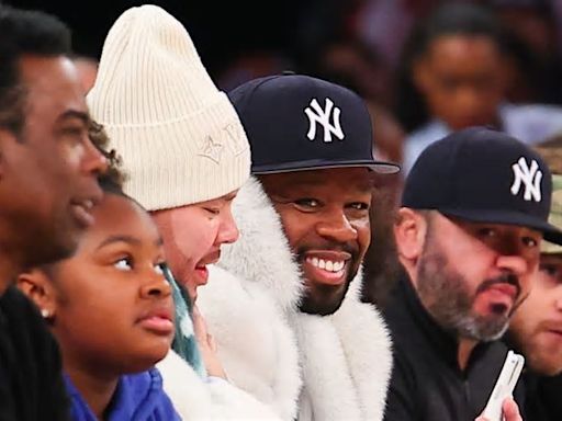 50 Cent & Fat Joe Continue Their Bromance During Knicks Game