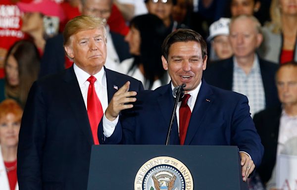 ‘Ron, I love that you’re back’: Trump and DeSantis put an often personal primary fight behind them