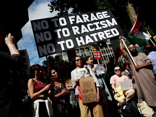 Anti-racism protesters rally across UK