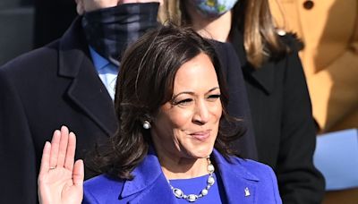 The Simpsons viral meme compares Kamala Harris in purple suit to Lisa