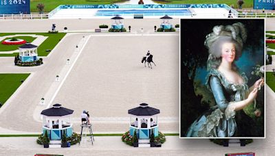 Olympians compete on stunning ancient grounds where Marie Antoinette lived, threw lavish parties