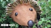 Wooden hedgehogs restored on Trafalgar roundabout in Truro