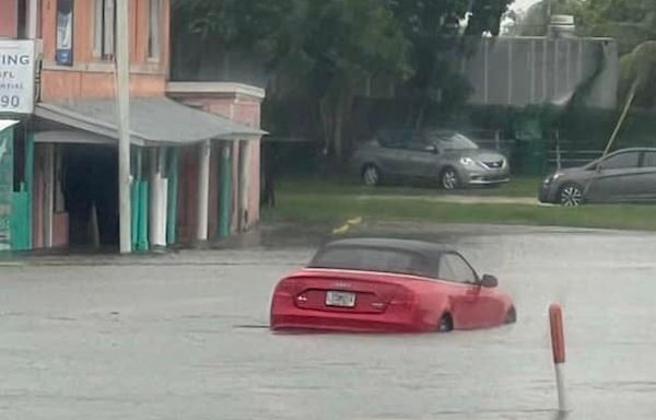 Marco Island, Goodland hit by Tropical Storm Debby; roads under water