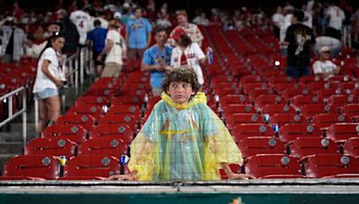 Cardinals-Orioles suspended in 6th inning due to rain, will be completed Wednesday