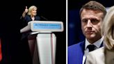 Marine Le Pen declares far-right party 'almost wiped out' Emmanuel Macron after leading first set of French elections