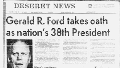 Deseret News archives: Nixon resigns, Gerald R. Ford becomes U.S. president