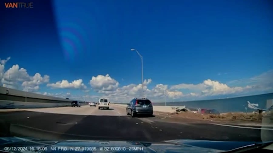 WATCH: ‘Reckless’ teen driver causes rollover crash on Howard Frankland Bridge