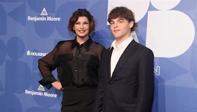 Linda Evangelista and Her Teen Son Augustin Grace the Groundbreaker Awards Red Carpet Together