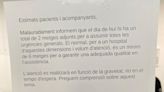 Urgencias en el hospital de Dénia: “Solo tenemos dos médicos. Disculpen las molestias".