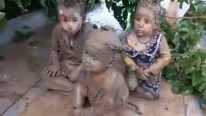 Children pulled from mud as hundreds die in severe flooding in Afghanistan