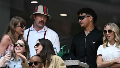 Taylor Swift, Travis Kelce double date with Patrick and Brittany Mahomes at US Open championship