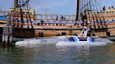 Crewless robotic Mayflower ship reaches Plymouth Rock