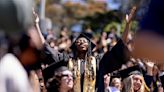 Accompanied by protests, UC Berkeley graduates celebrate a milestone