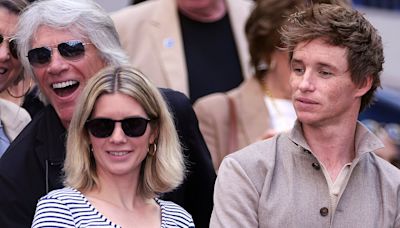 Eddie Redmayne and his wife Hannah enjoy the US Open with Anna Wintour