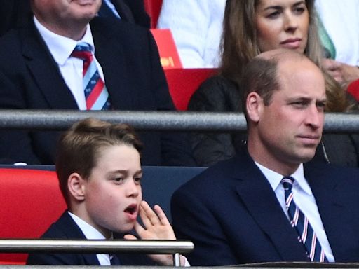 Prince William and Prince George Head to Manchester City vs. Manchester United Match