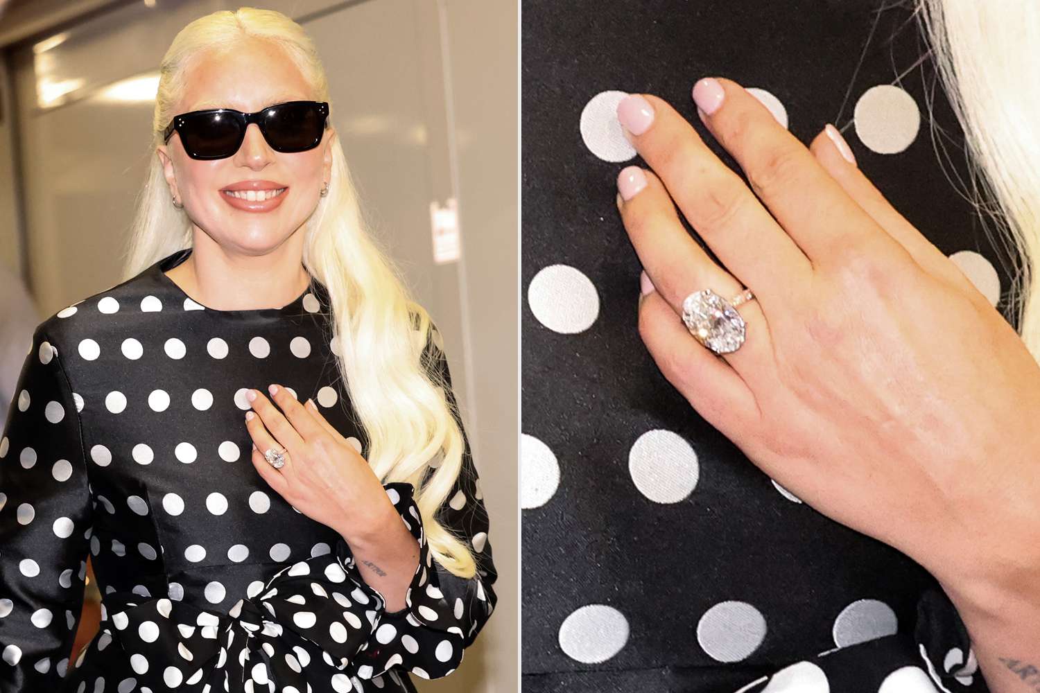 Lady Gaga Flashes Her Massive Diamond Engagement Ring from Fiancé Michael Polansky in Venice: See the Close-Up