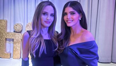 Ana Bárbara presume momento junto a Angelina Jolie, Salma Hayek y Demián Bichir