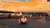 Climate activists arrested for spray-painting private jets orange at London airport