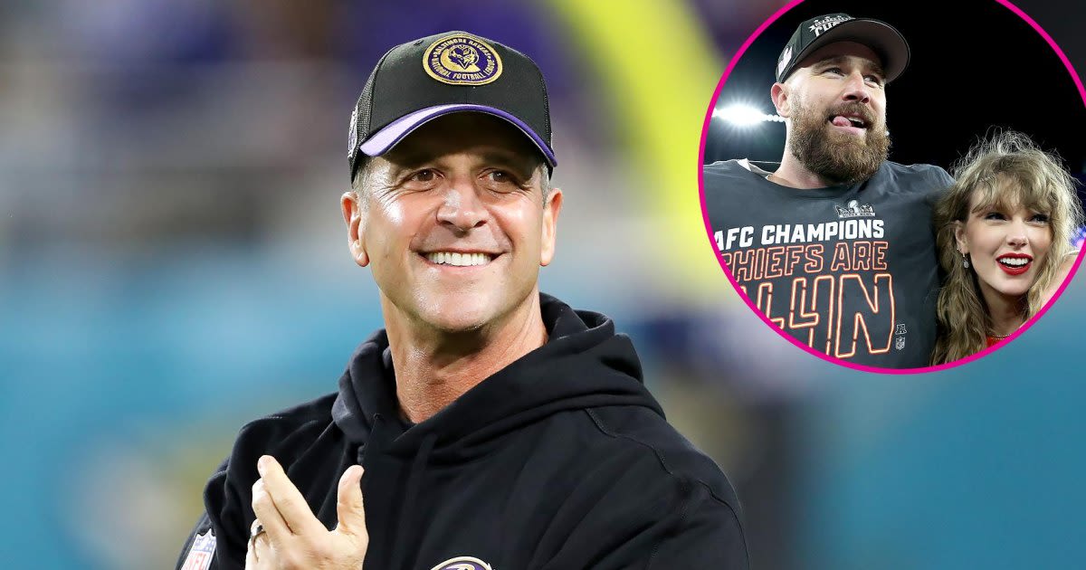 John Harbaugh Hopes Travis Kelce Marries Taylor Swift, Starts Family