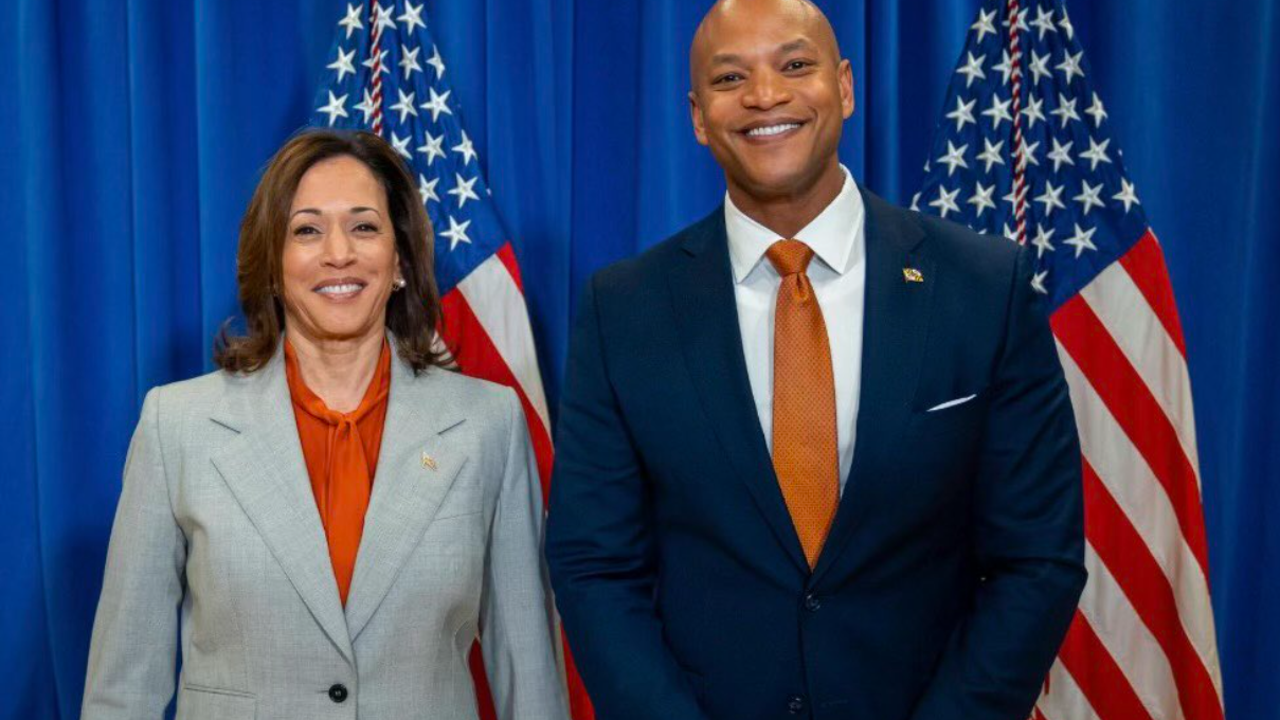 Gov. Wes Moore shows his support of VP Kamala Harris "President of the United States is a Black job"