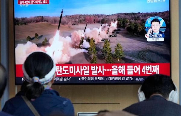 North Korea fires suspected short-range missiles into the sea in its latest weapons test, Seoul says