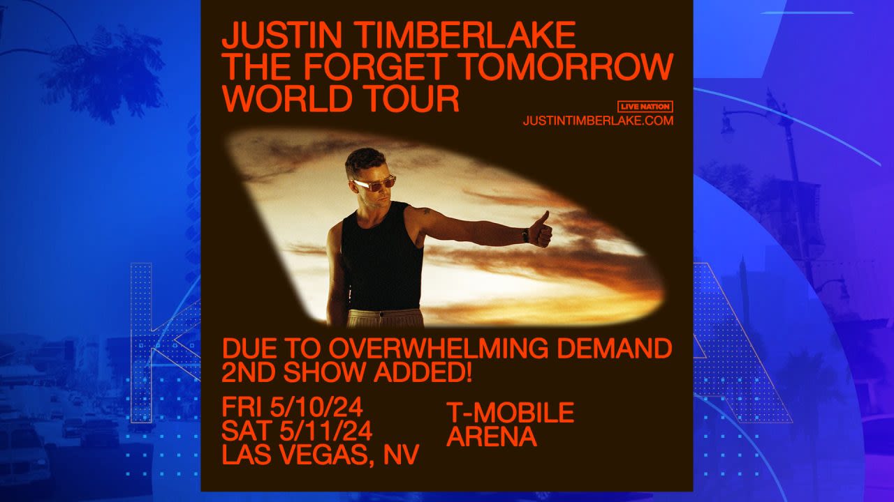 You could win tickets to see Justin Timberlake live in concert in Las Vegas and more
