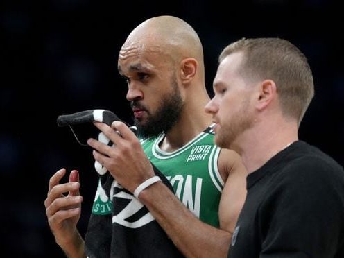 Celtics’ Derrick White smiles through the pain after getting tooth chipped in Game 5 of NBA Finals - The Boston Globe