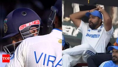 Rishabh Pant-Virat Kohli hug after mix-up, Rohit Sharma's reaction caught on camera | Cricket News - Times of India