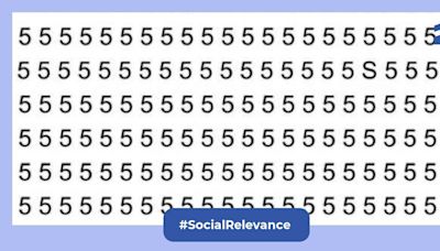 Brain teaser: Can you find the hidden letter S among a slew of 5s?