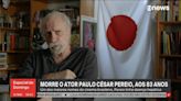 Ator João Velho, filho de Paulo César Pereio, agradece demonstrações de carinho: 'Meu pai viveu a vida com intensidade'