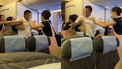 長榮空姐遭旅客「幹拐子攻擊」！死命抱住他 公司回應了 | 蕃新聞