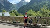 Man completes five-day Alps cycle on foldable bike
