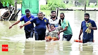 Flood-like situation in Navsari: 3,200 people shifted, Purna river swells | Surat News - Times of India