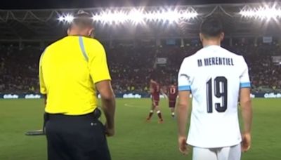 Video: Miguel Merentiel debutó en la selección de Uruguay